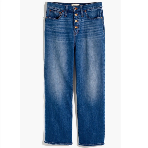 NWT Madewell Slim Wide-Leg Jeans in Olympia Wash Style L4312 - Picture 7 of 15